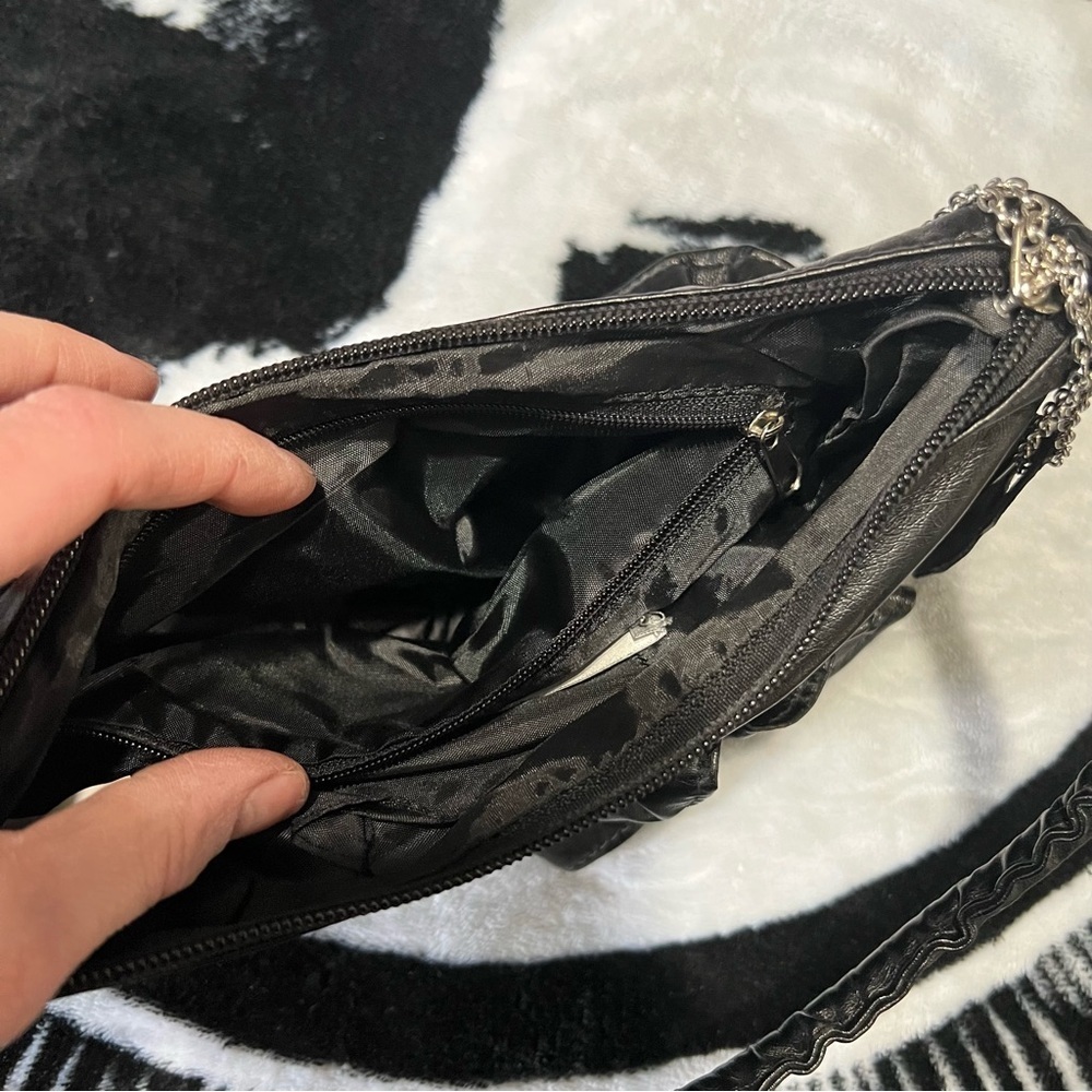 2/$30 Gothic Black Ruffle Mini Bag - Picture 6 of 6